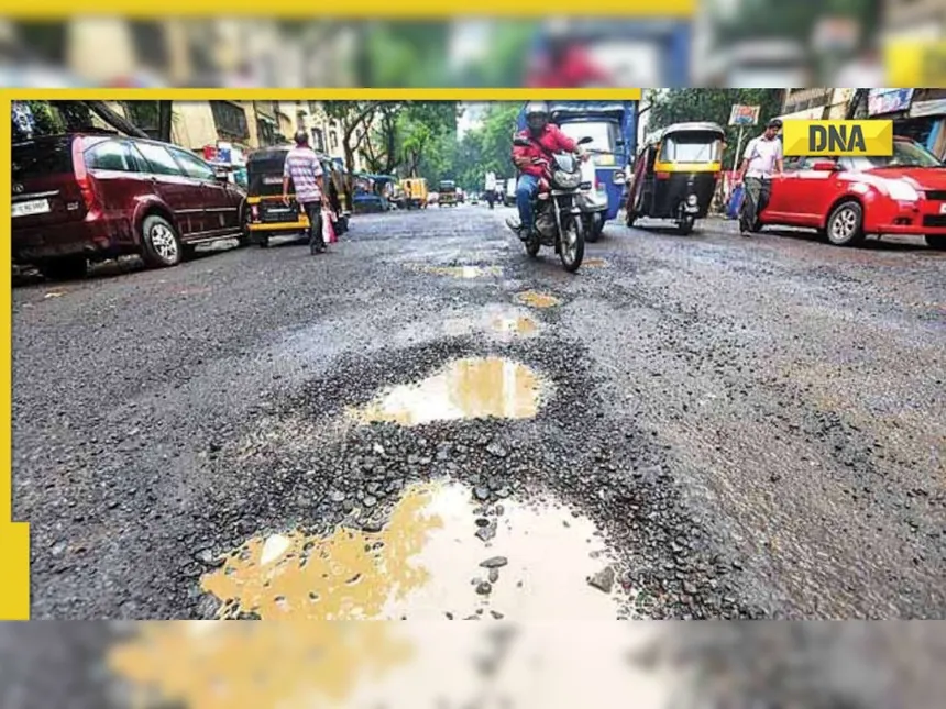 Pothole on MG Road causing traffic issues