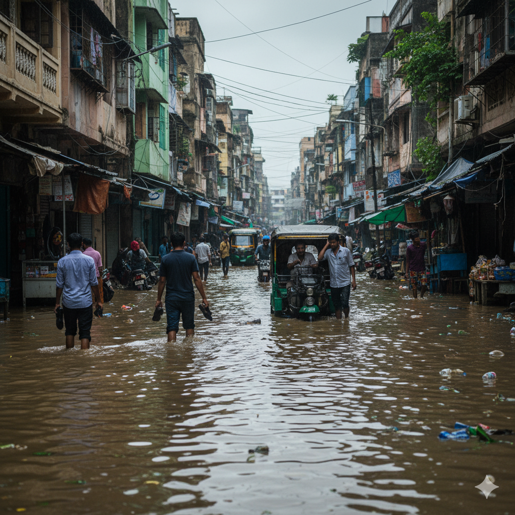 Fake complaint about non-existent water logging